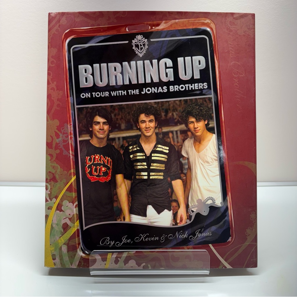 Jonas Brothers Burning Up Tour Book Hard Cover by Disney Hyperion Books